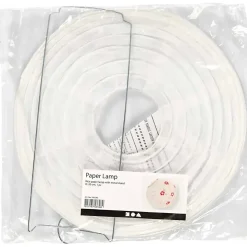Papirlampe Ø20cm hvid