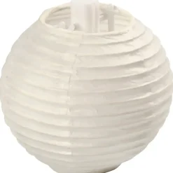 Papirlampe Ø7.5cm hvid 10 stk.