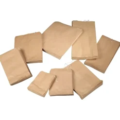 Papirpose 50 gram med snor 1,5 kg brun - 210 x 270 mm - 1000 stk