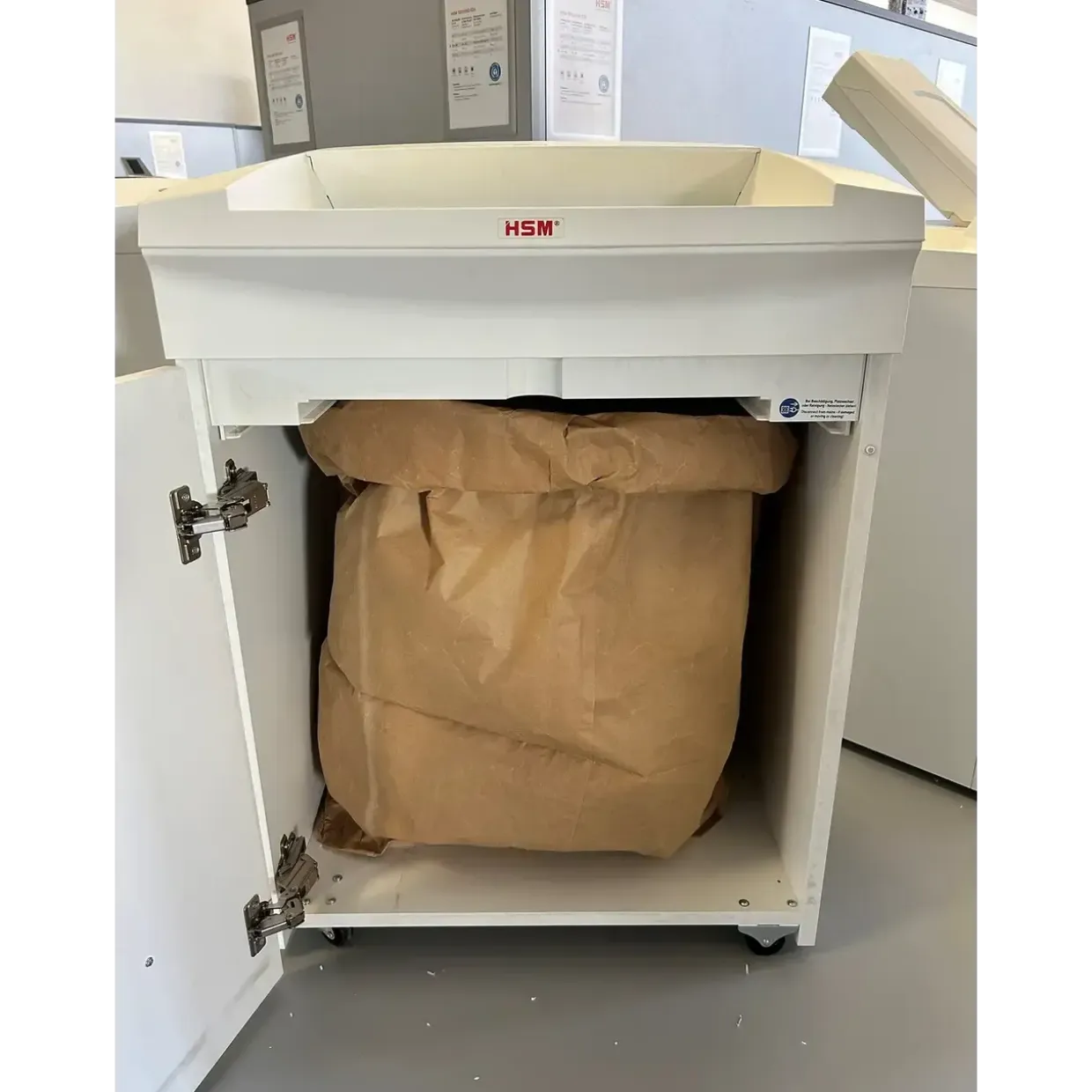 Papirpose til makuleringsmaskine, HSM Paper bag 125 l for shredder appr 140 l waste (25 bags)