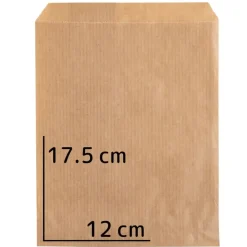 Papirsposer 17,5 x 12 cm brun - 1000 stk