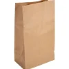 Papirspose - 25 x 15 x 43 cm - brun - 70 g/m2 - klodsbund - 200 stk