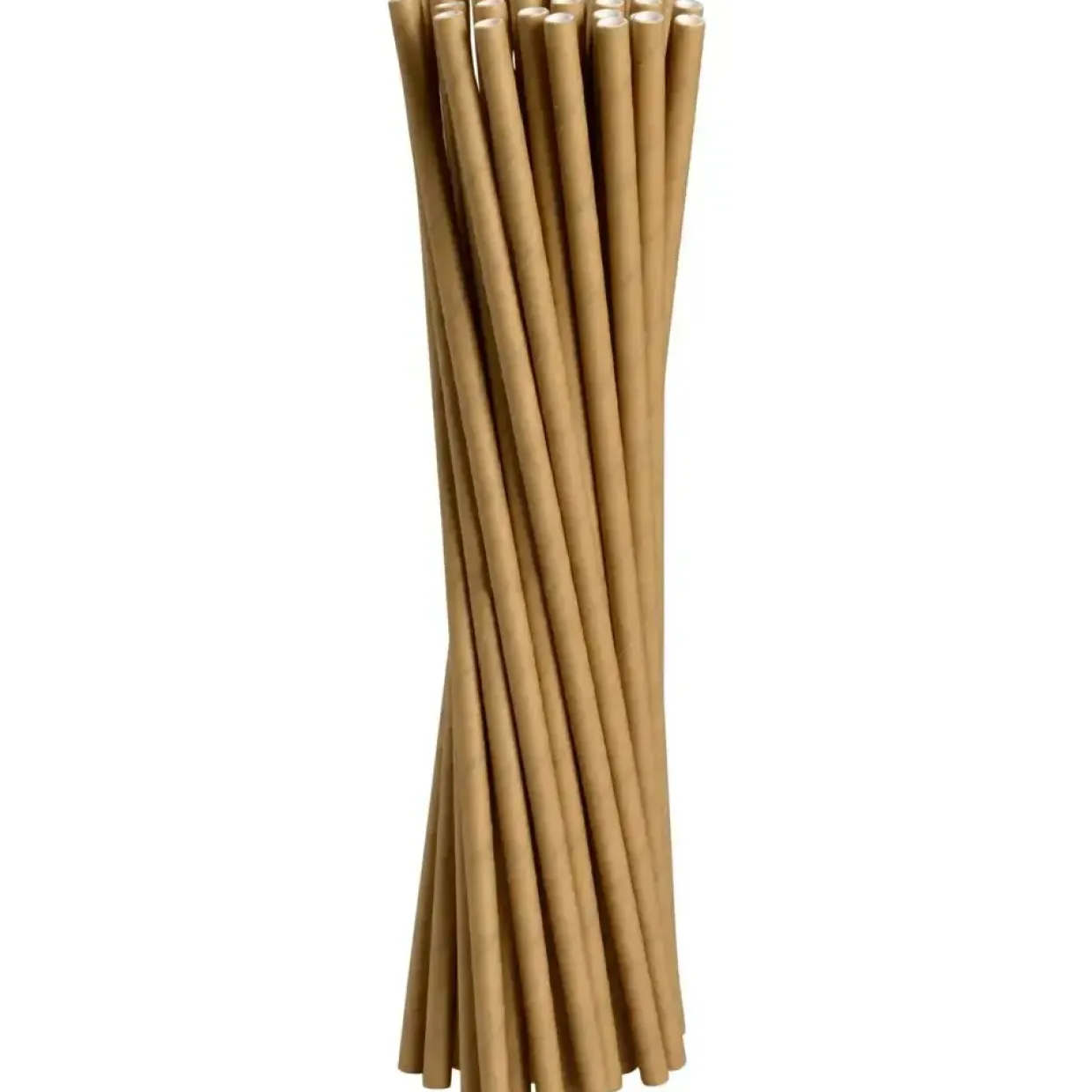 Papirsugerør, Abena Gastro-Line, 25cm, Ø6mm, brun - 5000 stk