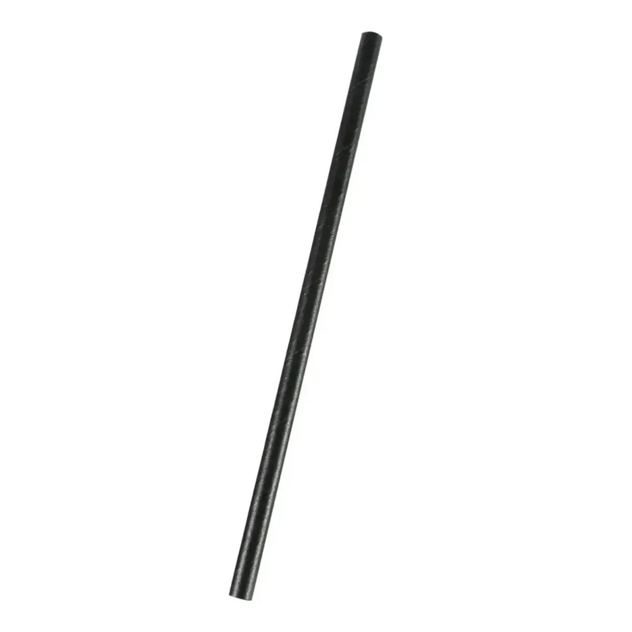 Papirsugerør Exclussiv sort Ø8x240mm - 500 stk