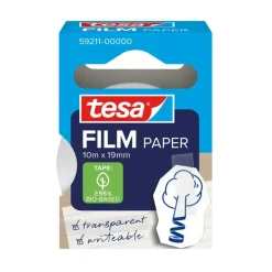 Papirtape, TESA Tesafilm, 19mmx10.00m, transparent 1 reel