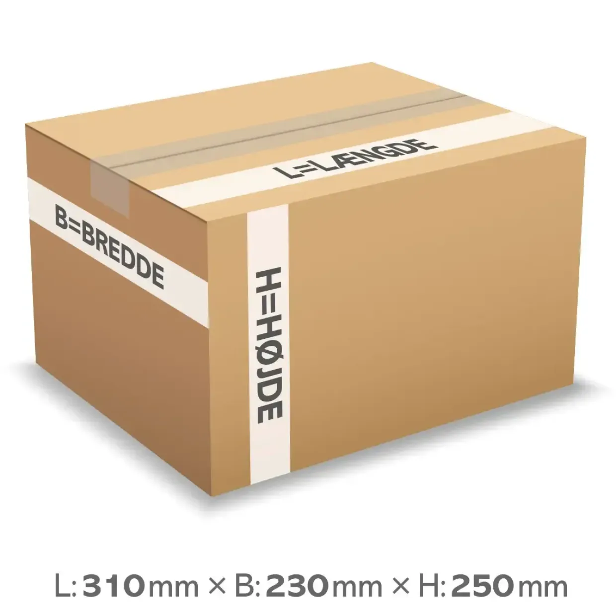 Papkasser 6260 db - 7mm (A4) - 18L - 310 x 230 x 250 mm - 15 stk