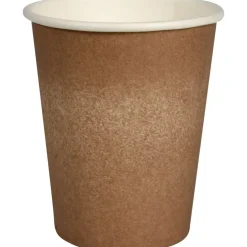 Papkrus Kaffebæger, The Swan, 9,1cm, Ø8cm, 24 cl, brun, komposterbar - 1000 stk