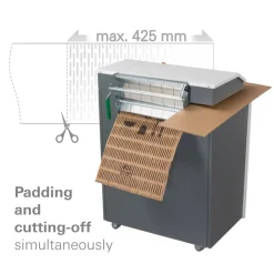 Papmakulator HSM ProfiPackP425 gulvmodel 400V m. adaptersæt