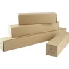 Paprør Master'In firkantede 105x105x700x3mm brun - 10 stk