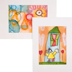 Passepartout karton 19,8 x 28,0 cm udskæring 13,5 x 19 cm hvid - 100 stk.