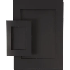 Passepartout ramme A4+A6 ass. udskæring 6,5 x 12,5 + 16 x 21 cm sort - 120 stk