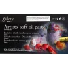 Pastel farver - Gallery oliepastel premium 1 x 7 cm - 12 ass. farver