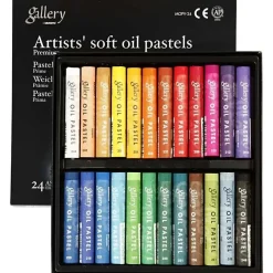 Pastelfarver - Gallery oliepastel premium 1 x 7 cm - 24 ass. farver