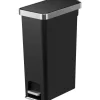 Pedalspand - EKO Hana Slim - 40 l - Sort - med hjul og soft close