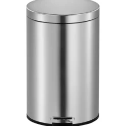 Pedalspand, V-part, mat stål, 3 l