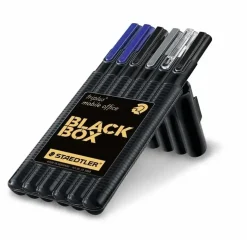 Pennesæt - Staedtler Black Box Triplus - 6 stk