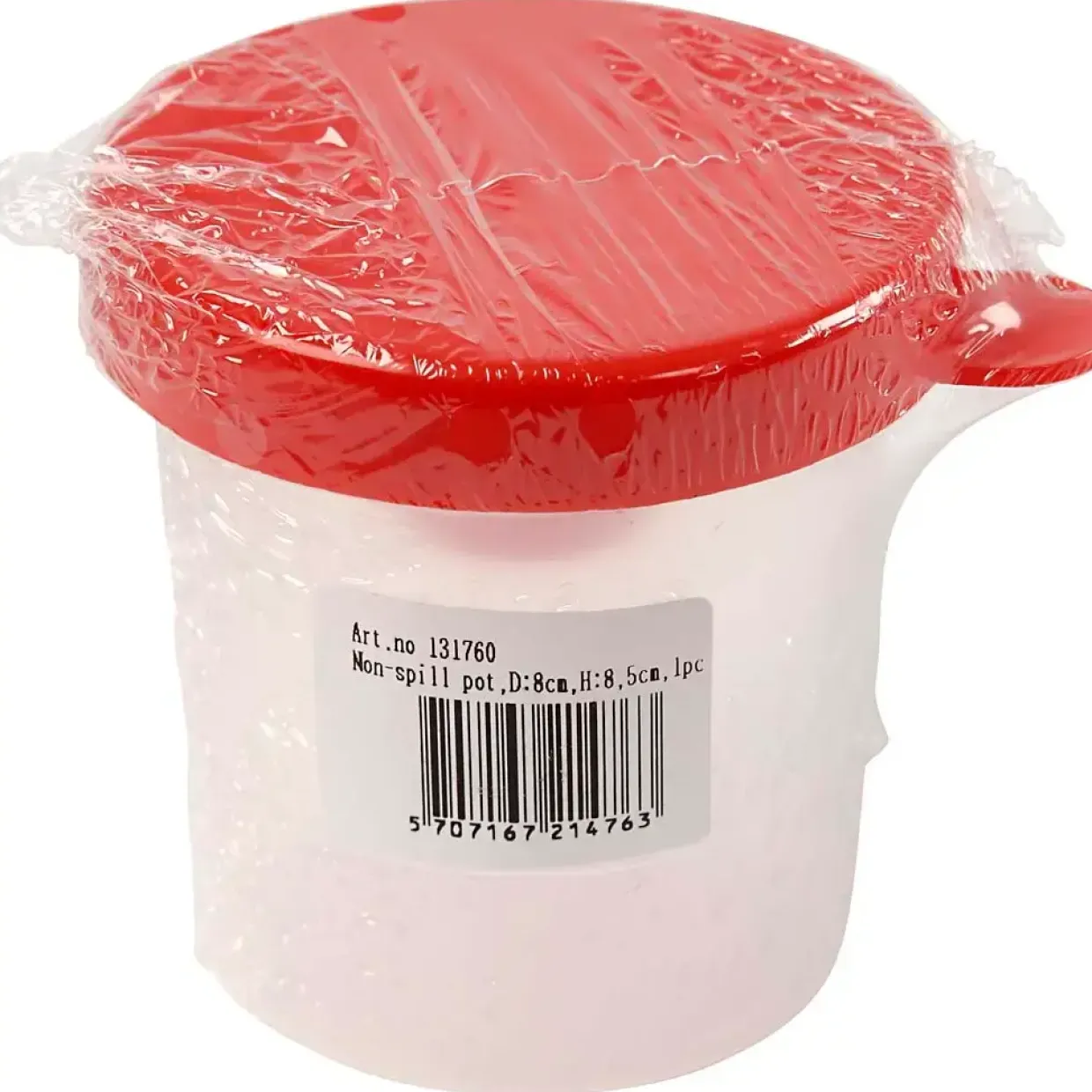 Penselbøtte – 8 cm – Hvid – Non-spild