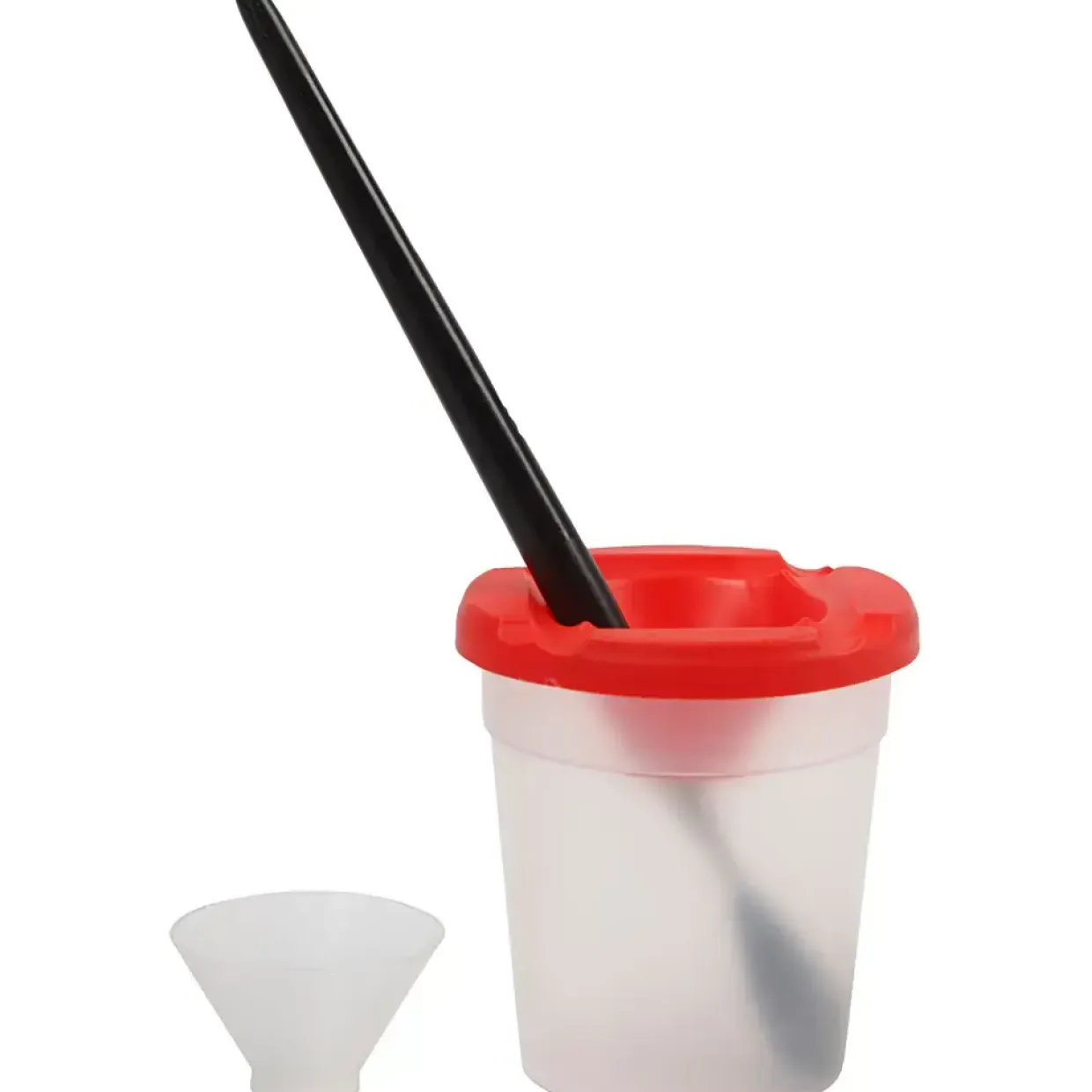 Penselbøtte – 8 cm – Hvid – Non-spild