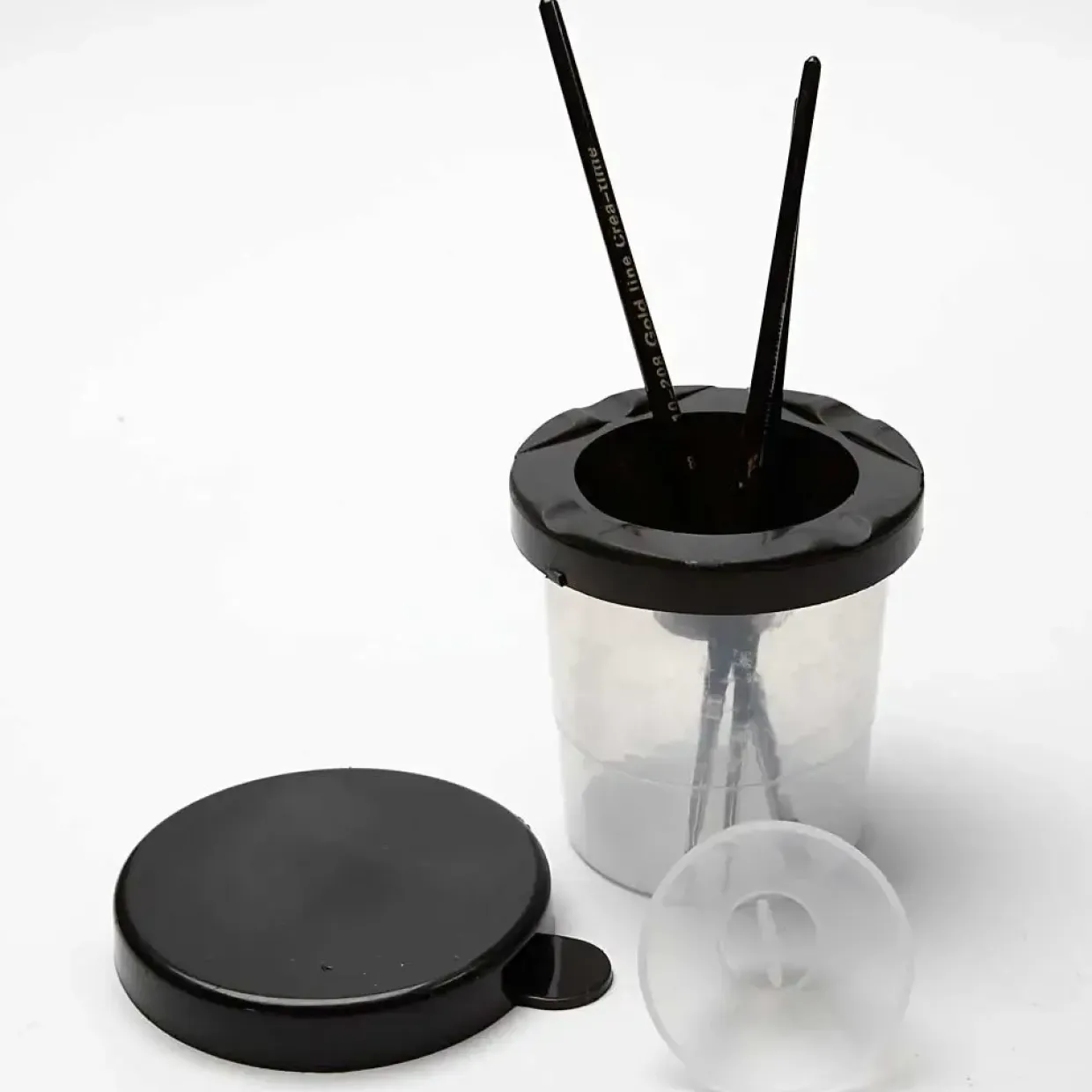 Penselbøtte – 8 cm – Hvid – Non-spild