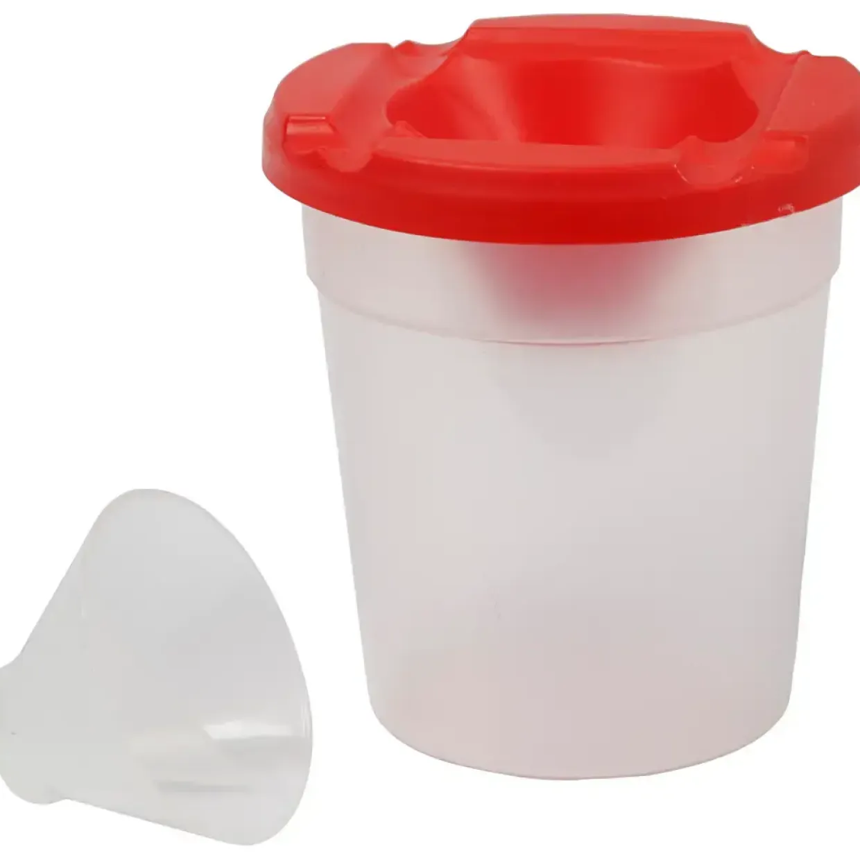 Penselbøtte – 8 cm – Hvid – Non-spild