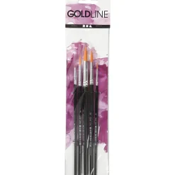 Pensler - Gold Line - Nr. 1-18 - Bredde: 2-7 mm - Rund - 5 stk