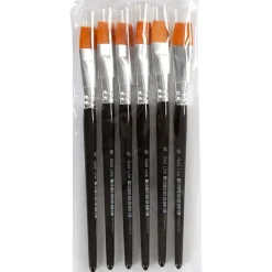Pensler - Gold Line nr. 16 flad 17 mm - 6 stk