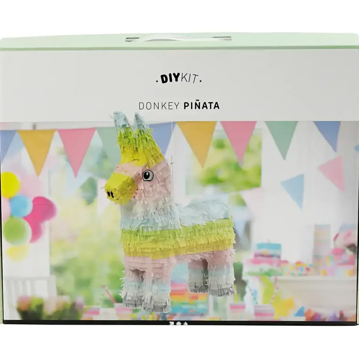 Piñata størrelse 39 x 13 x 55 cm | pastelfarver