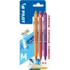 Pilot Frixion Clicker kuglepen blister 3-pak orange/koral pink/lilla