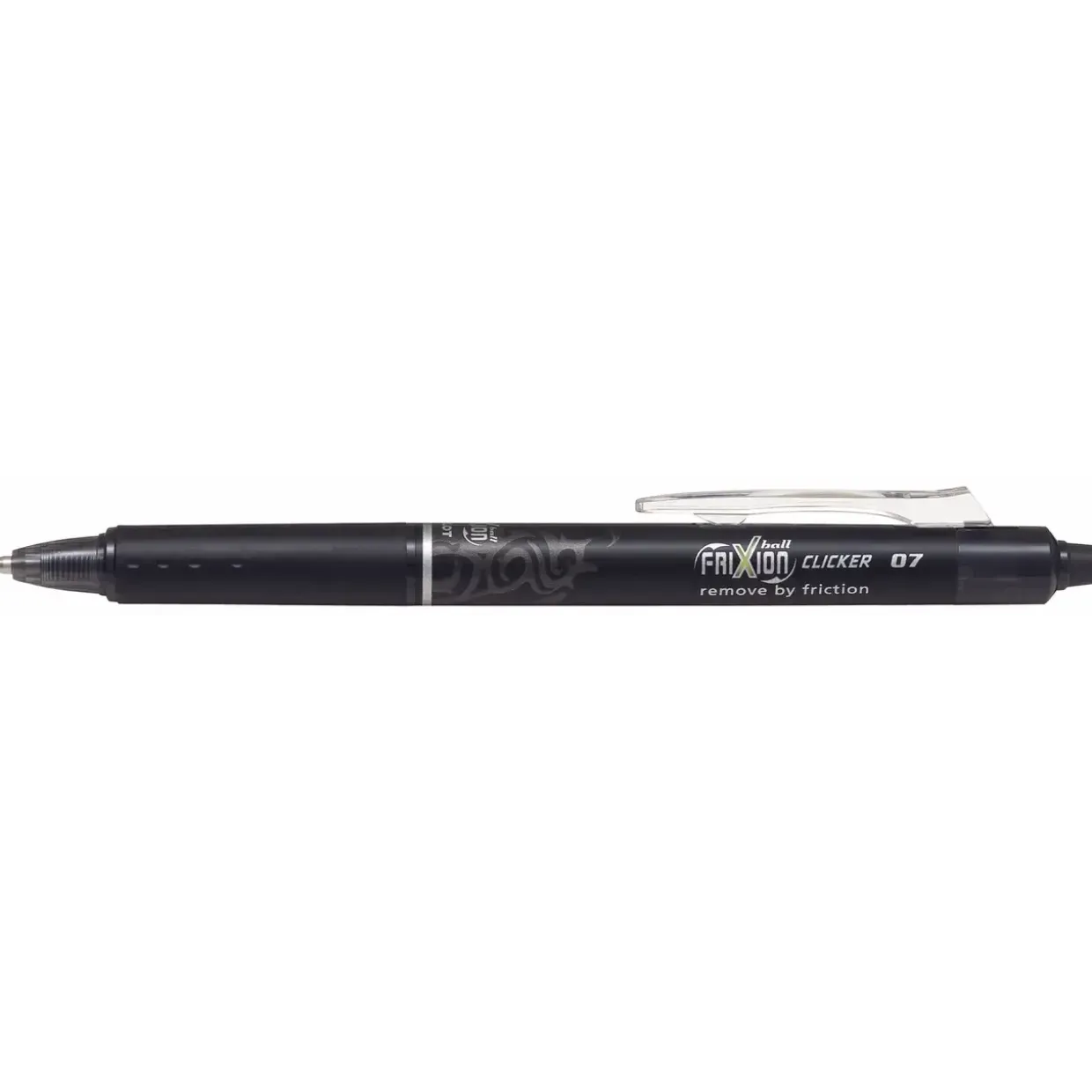 Pilot FriXion Clicker Kuglepen - Sort farve 0,7 mm - 12 stk