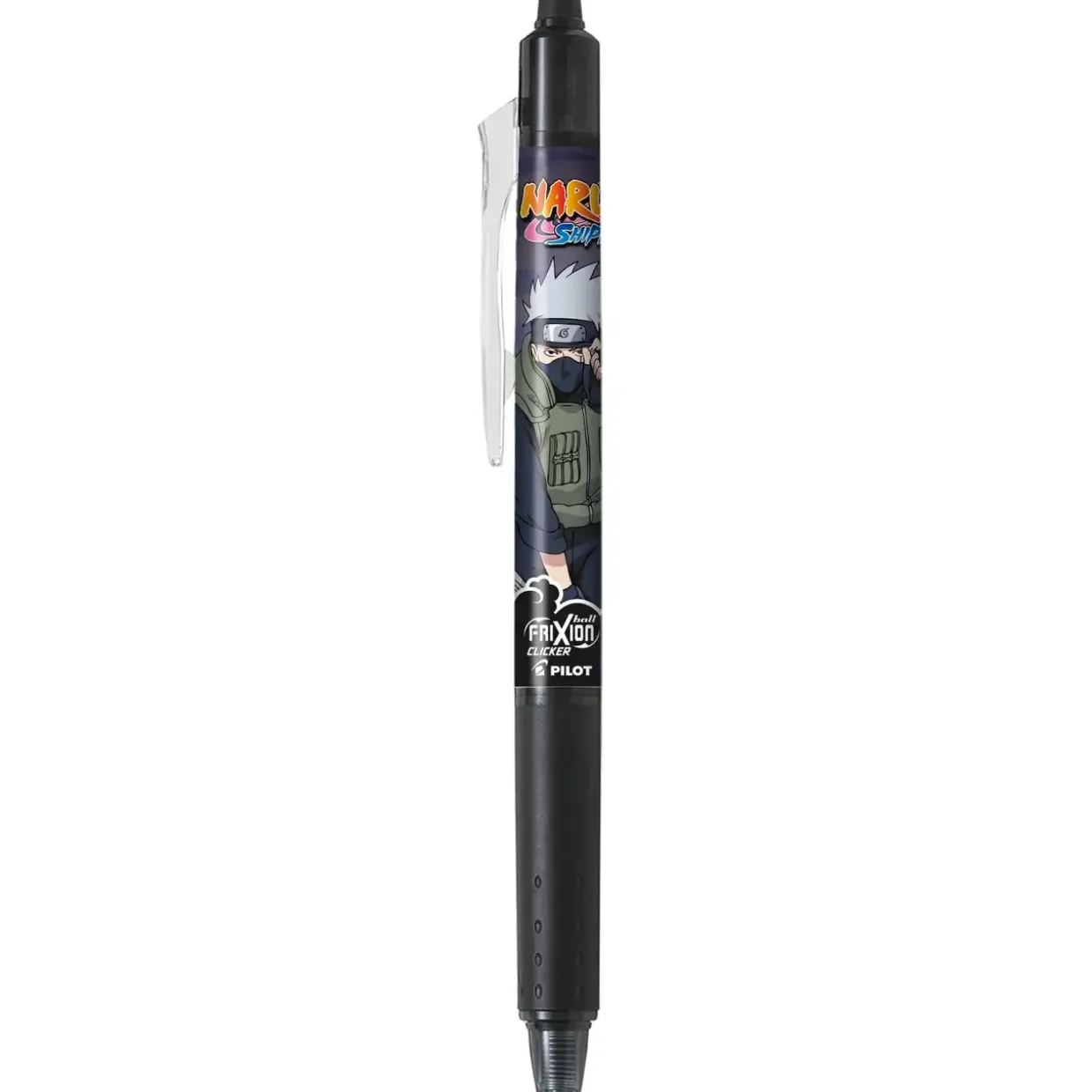 Pilot Frixion Clicker m/klik Naruto 0,7 sort - Køb minimum 12 stk.