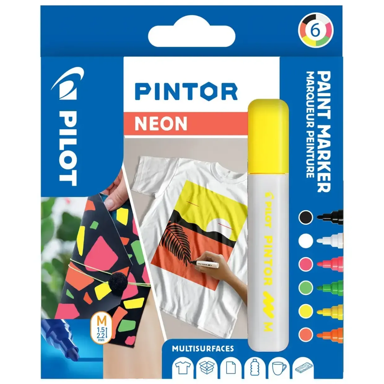 Pilot Marker Pintor Medium Neon 1,4 ass (6)