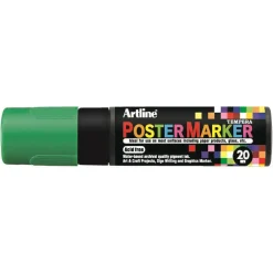 Plakatmarker - Artline EPP-20 Poster M, Fluorescerende Grøn - Køb minimum 6 stk.