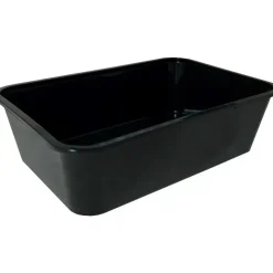 Plastbakke ABENA Cater-Line 16,9x11,6x4,8cm 650 ml sort PP - 500 stk