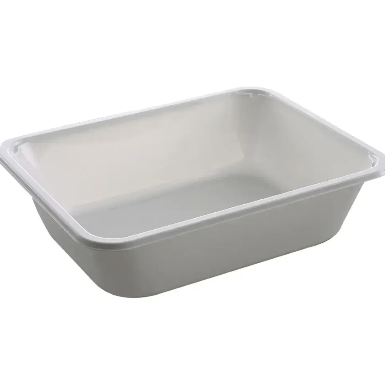 Plastbakke C-Pet, hvid, C-PET, Standard serie, 1-rums, hovedret, 1660ml, 22,70cm