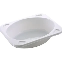 Plastbakke C-Pet hvid 1 rums biret 395 ml 16cm - 840 stk