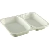 Plastbakke C-Pet hvid Standard serie 2-rums hovedret 340|440 ml 22,70cm - 348 stk