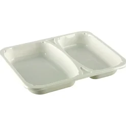 Plastbakke C-Pet hvid Standard serie 2-rums hovedret 340|440 ml 22,70cm - 348 stk
