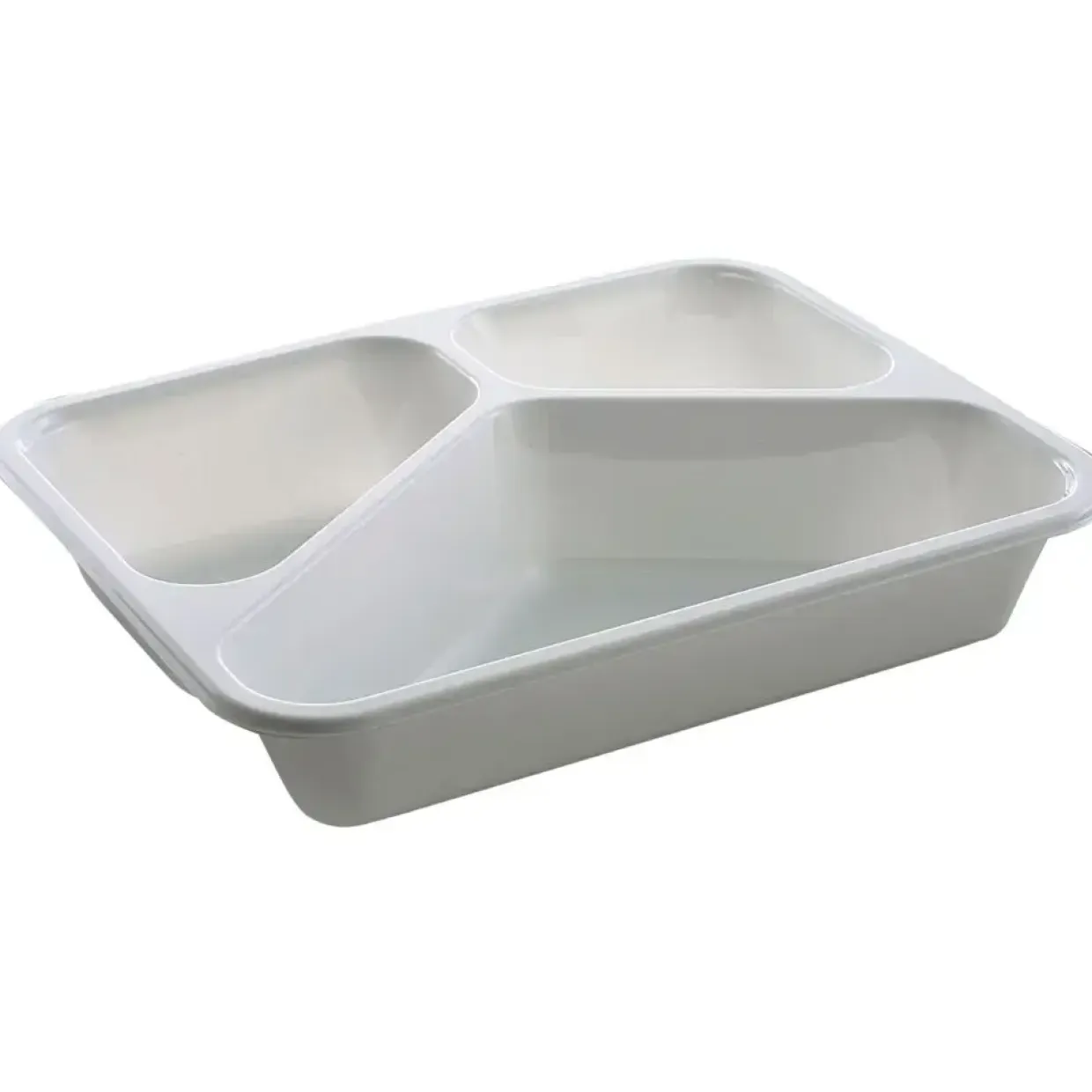Plastbakke C-Pet hvid Standard serie 3-rums hovedret 200/285/520 ml 22,70cm - 420 stk