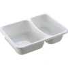 Plastbakke C-Pet hvid Standard serie 2-rums biret 215|315 ml 17,10cm - 504 stk