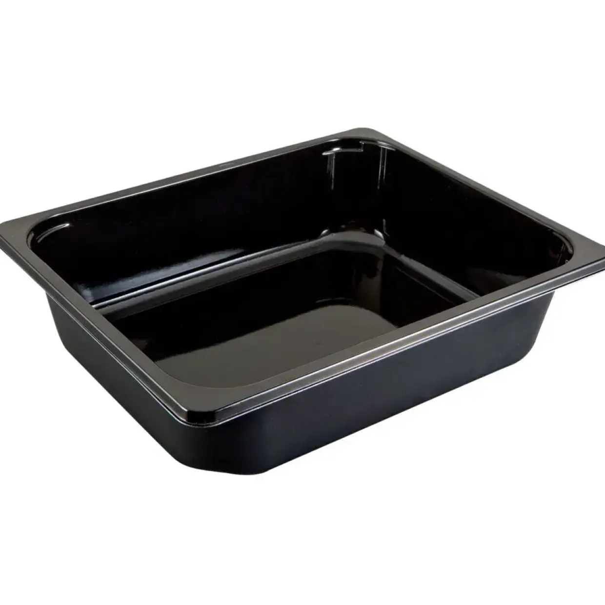 Plastbakke – CPET – sort – 32,5×26,5×6 cm – 3885 ml – 124 stk