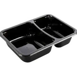 Plastbakke C-Pet sort Standard serie 2-rums biret 215/315 ml 17,10cm - 816 stk