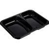 Plastbakke C-Pet sort Standard serie 2-rums hovedret 340|440 ml 22,70cm - 360 stk
