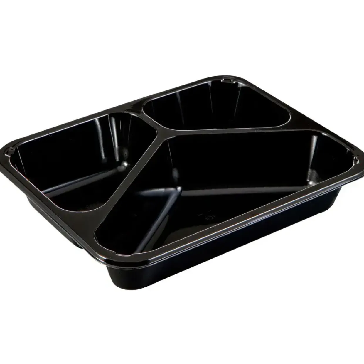 Plastbakke - C-PET Standard 3-rums Hovedret 22,7 cm - 420 stk