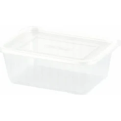 Plastbakke Fixpack firkantet PP klar 500 ml - 500 stk