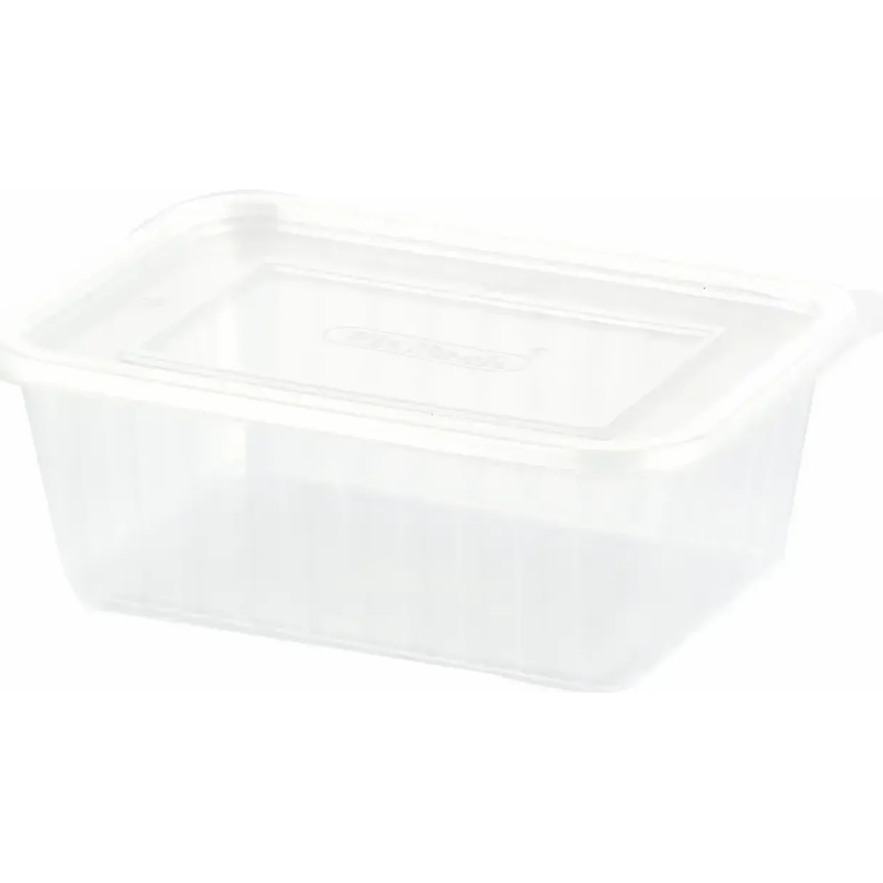 Plastbakke Fixpack firkantet PP klar 500 ml - 500 stk