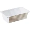 Plastbakke GN-form 1|4 hvid 1 rum 2000 ml 262x162x70 mm - 150 stk