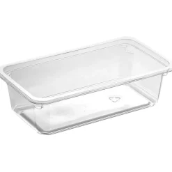Plastbakke K 2182-1F 18x10x5cm 640 ml klar APET 1-rums 640 ml - 7296 stk