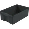 Plastbakke, Nordic Recycle Trolley 2.0, sort, genanvendt plast