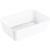 Plastbakke - PP - Hvid - 650 ml - 17,5x11,9x5,2 cm - 1-rums - 500 stk