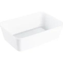 Plastbakke - PP - Hvid - 650 ml - 17,5x11,9x5,2 cm - 1-rums - 500 stk